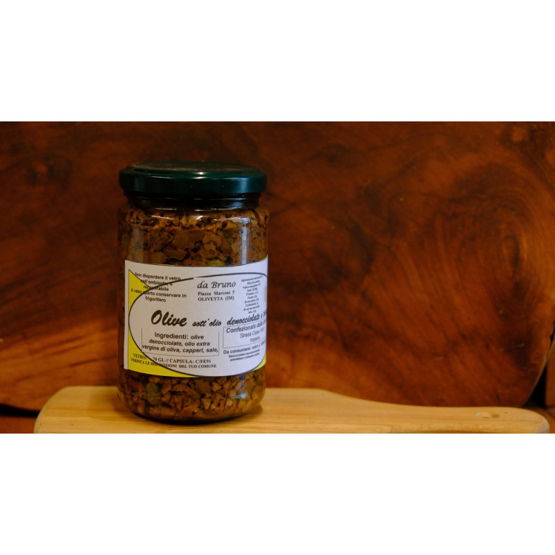 Olives Taggiasca dénoyautées et hachées